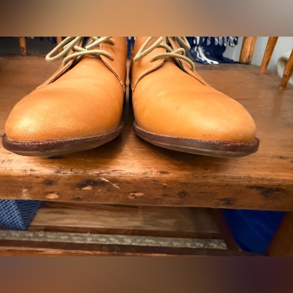 Madewell Oxfords Leather Lace-Up Oxford Flats Cognac Tan 8.5 - Picture 8 of 10